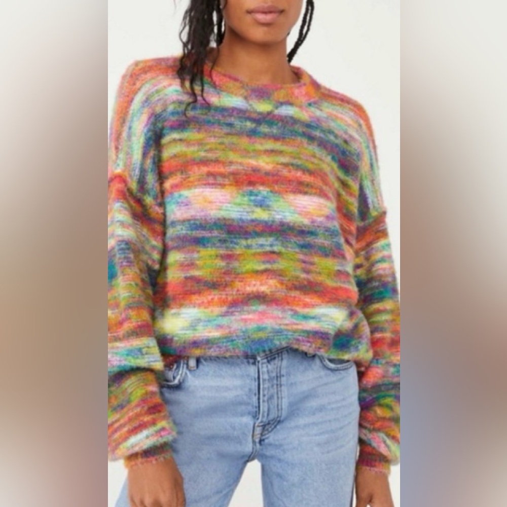 Free People Northern Lights Sweater Oversized Med